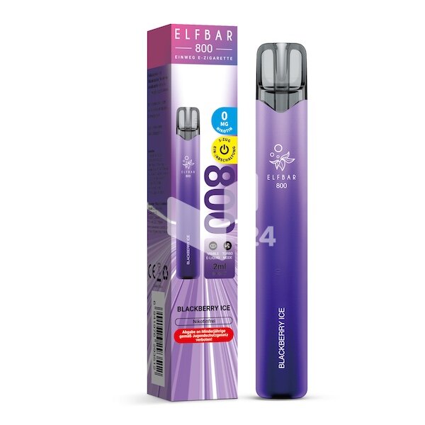 ELFBAR 800 - (ohne Nikotin) Blackberry Ice