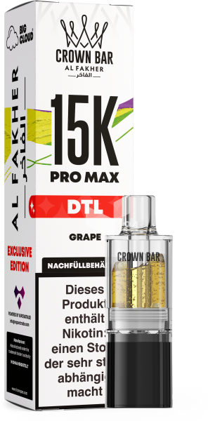 AL Fakher - Pro Max 15K Pod 10ml – Grape – DTL