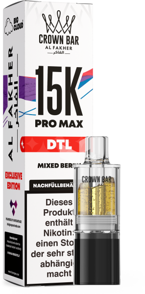 AL Fakher - Pro Max 15K Pod 10ml – Mixed Berry – DTL