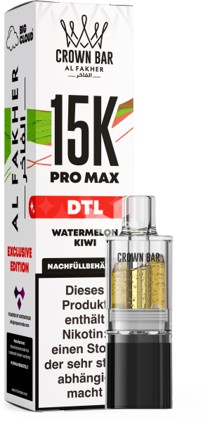 AL Fakher - Pro Max 15K Pod 10ml – Watermelon Kiwi – DTL