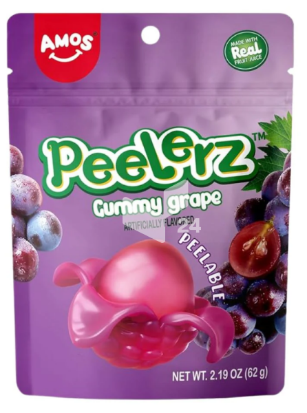 Amos Peelerz Candy – Schälbare Fruchtgummi Gummy Grape