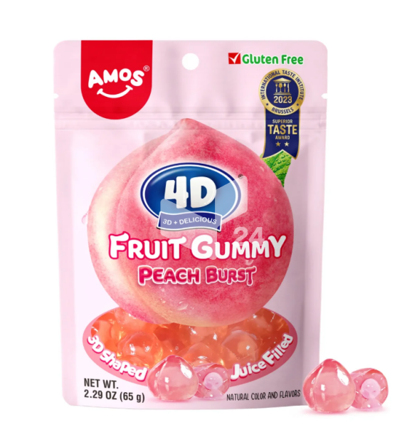 Amos Candy – 4D Peach Gummy