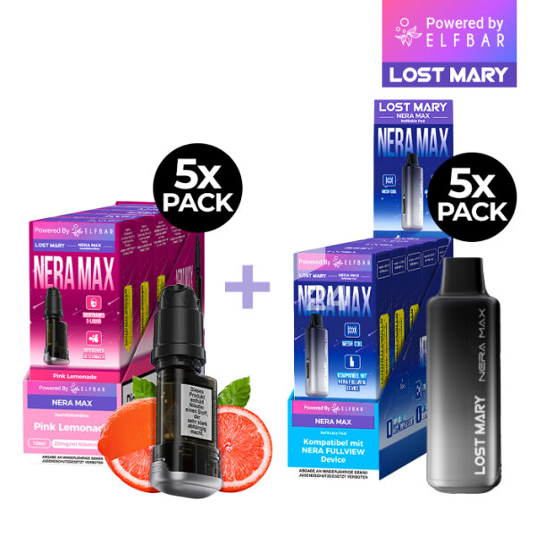 Lost Mary - Nera Max Pod Pink Lemonade (Set)