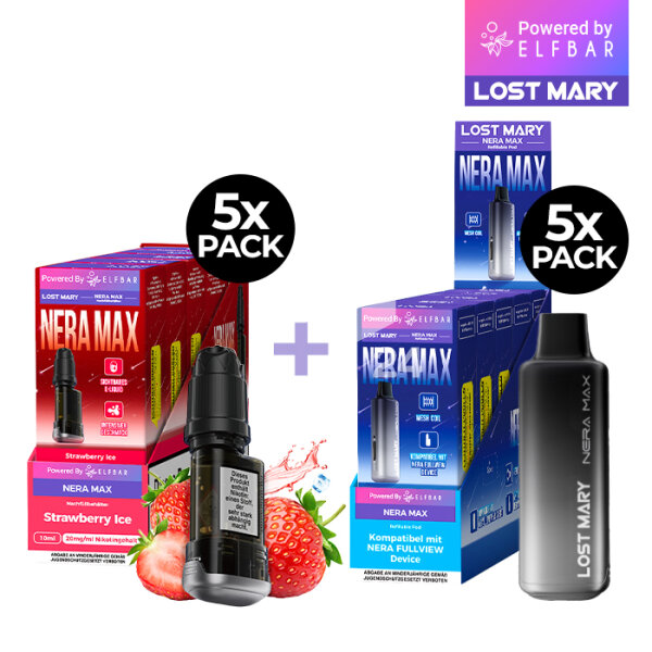 Lost Mary - Nera Max Pod Strawberry Ice (Set)