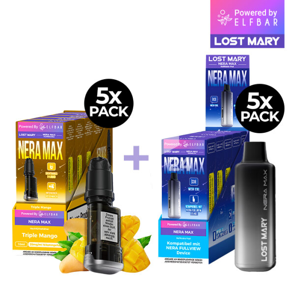Lost Mary - Nera Max Pod Triple Mango (Set)