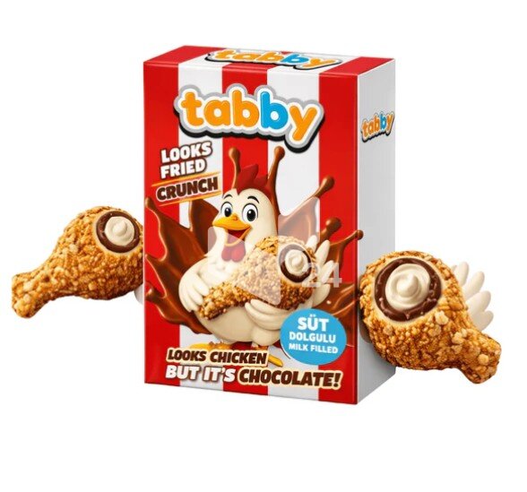 Tabby - Crunch Chocolate (Looks fried Chicken) 50g