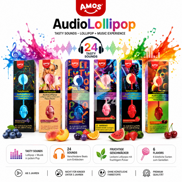 Amos Tastysounds Lollipop - Der Lollipop mit Musik
