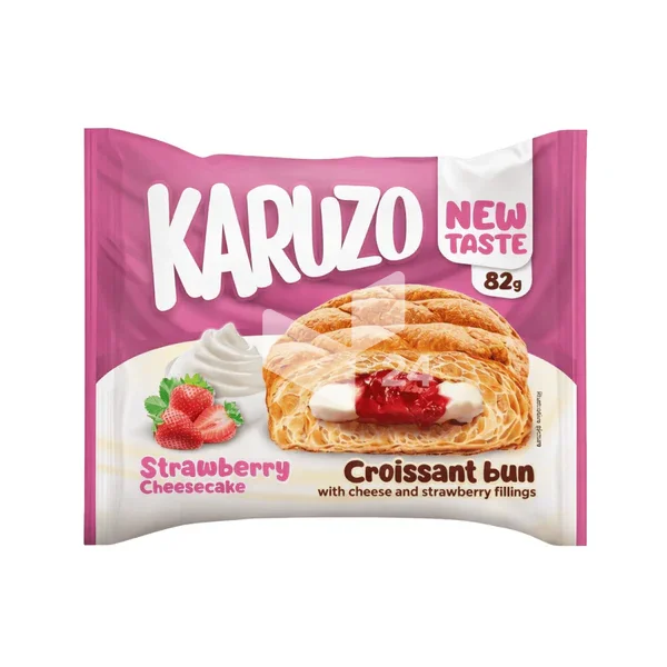 Karuzo Croissant - Strawberry Cheesecake Füllung 82g - 24er Karton