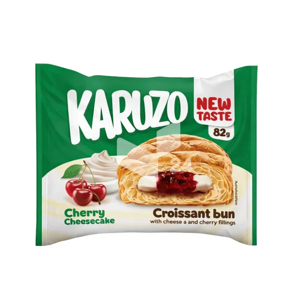 Karuzo Croissant - Cherry / Cheesecake Füllung 82g - 24er Karton