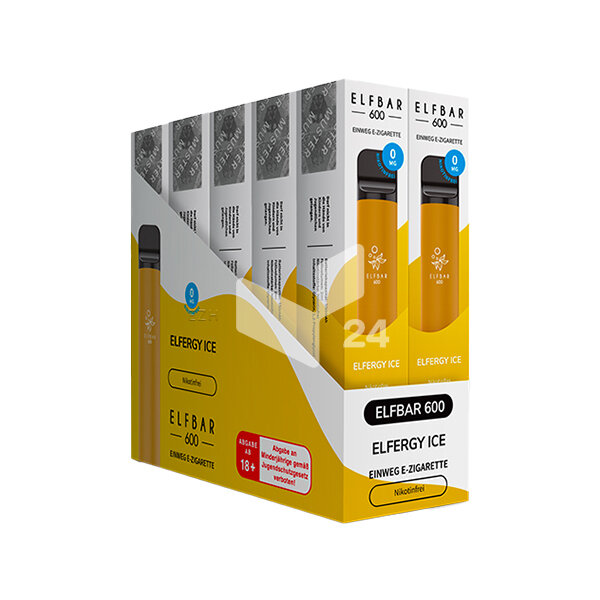 ELFBAR V1 - (ohne Nikotin) Elfergy Ice-0mg (Auslauf)