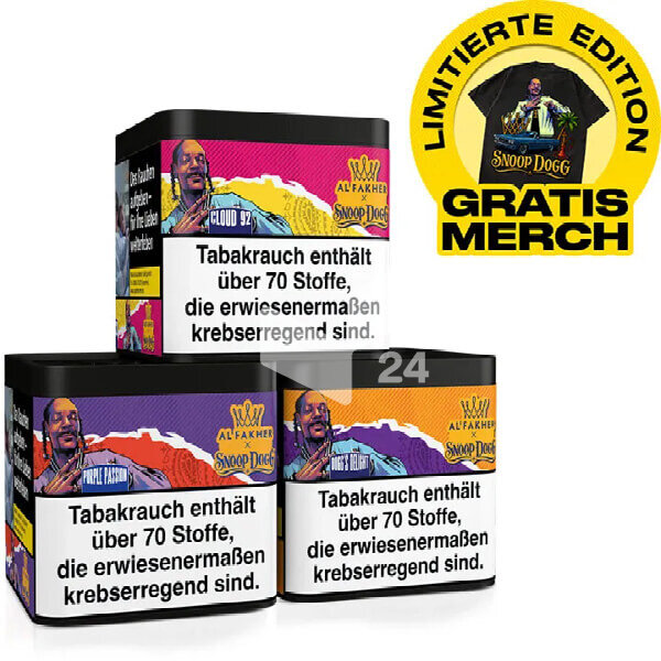 Al Fakher X Snoop Dogg Bundle Gratis T-Shirt