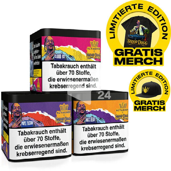 Al Fakher X Snoop Dogg Bundle Gratis T-Shirt + Snapback