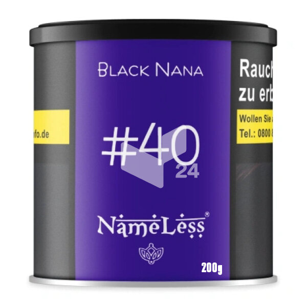 Nameless Tabak  #40 Black Nana 200g (29,90)