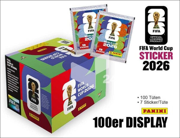 Panini FIFA WM 2026 Sticker - 100er Display