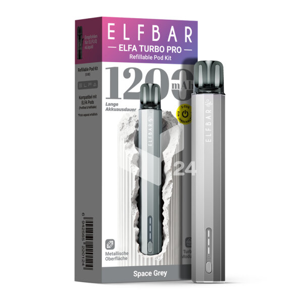Elfbar - Elfa Turbo Pro Space Grey