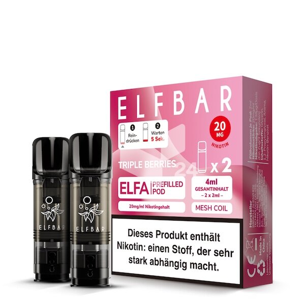Elfbar Elfa - Prefilled Pod - Triple Berries *NEU*