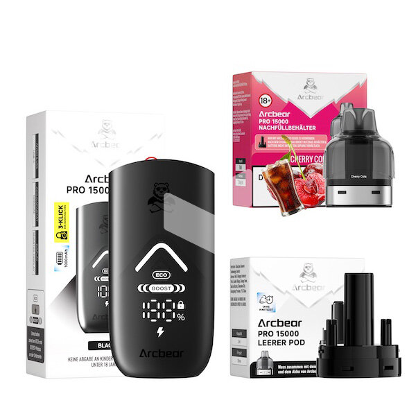 Arcbear Pro 15000 - Cherry Cola Ice - Starter Kit