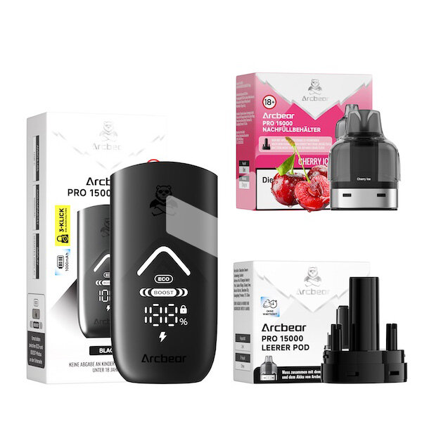 Arcbear Pro 15000 - Cherry Ice - Starter Kit