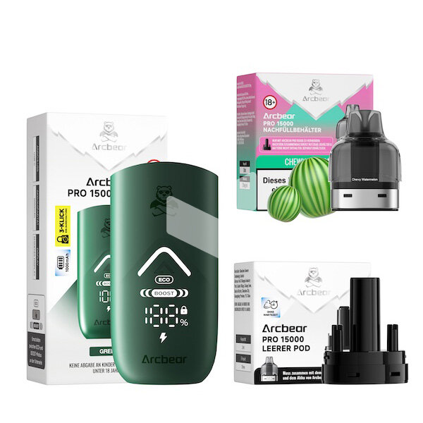 Arcbear Pro 15000 - Chewy Watermelon - Starter Kit