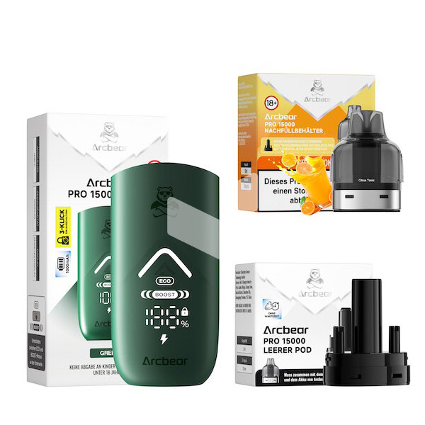 Arcbear Pro 15000 - Citrus Tonic - Starter Kit