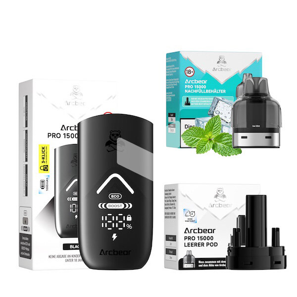 Arcbear Pro 15000 - Ice Mint - Starter Kit