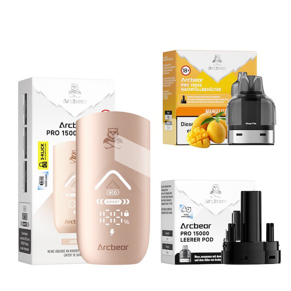 Arcbear Pro 15000 - Mango Fizz - Starter Kit