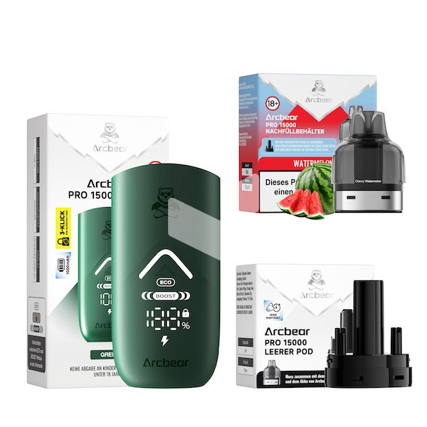 Arcbear Pro 15000 - Watermelon Ice - Starter Kit