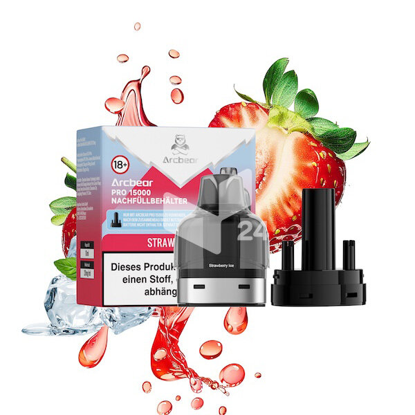 Arcbear Pro 15000 - Strawberry Ice - Pod