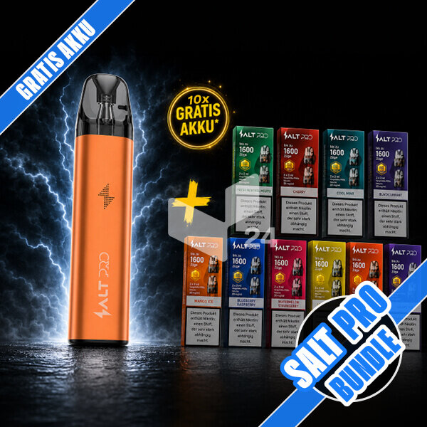 SALT Pro Bundle + GRATIS Akku Cosmic Orange