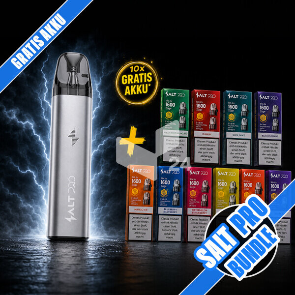SALT Pro Bundle + GRATIS Akku Silver