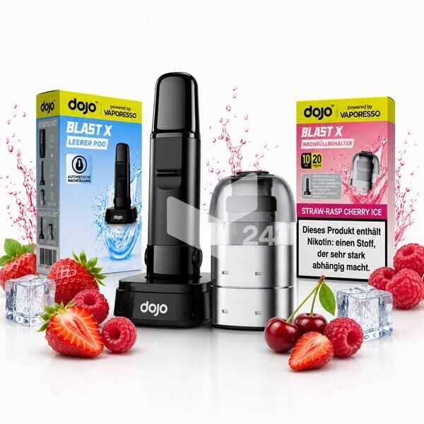Dojo Blast X - Straw-Rasp Cherry Ice 10ml Kit