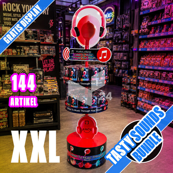Amos Tastysounds Bundle XXL + GRATIS Display