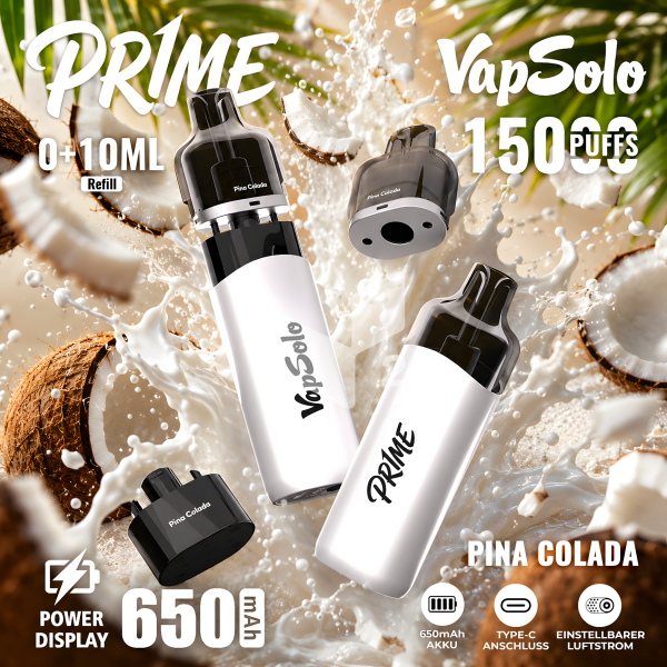 VapSolo Pr1me 15K - Pina Colada