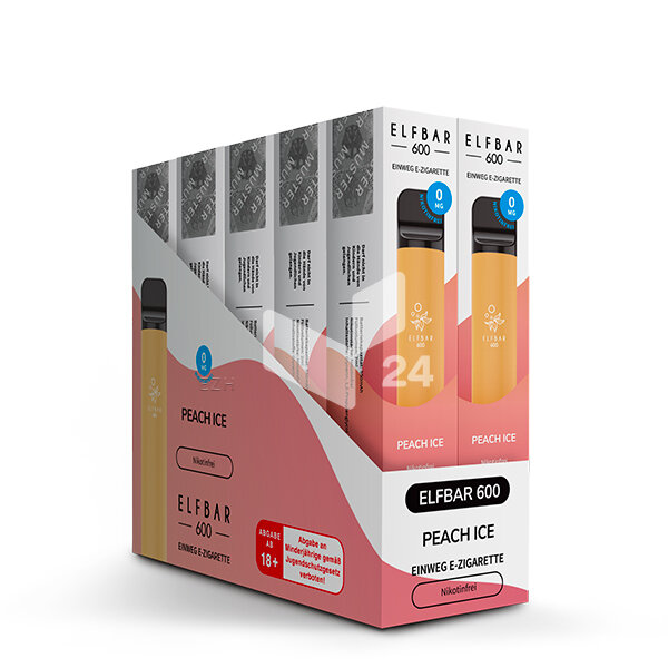Elfbar V1 - (ohne Nikotin) Peach Ice - 0mg
