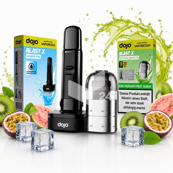 Dojo Blast X - Kiwi Passion Fruit Guava 10ml Kit NEU