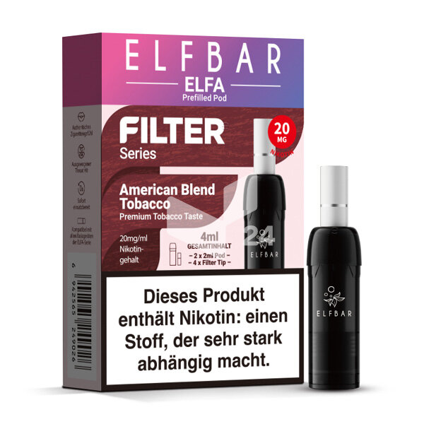 Elfbar Elfa - Filter Series American Blend Tobacco