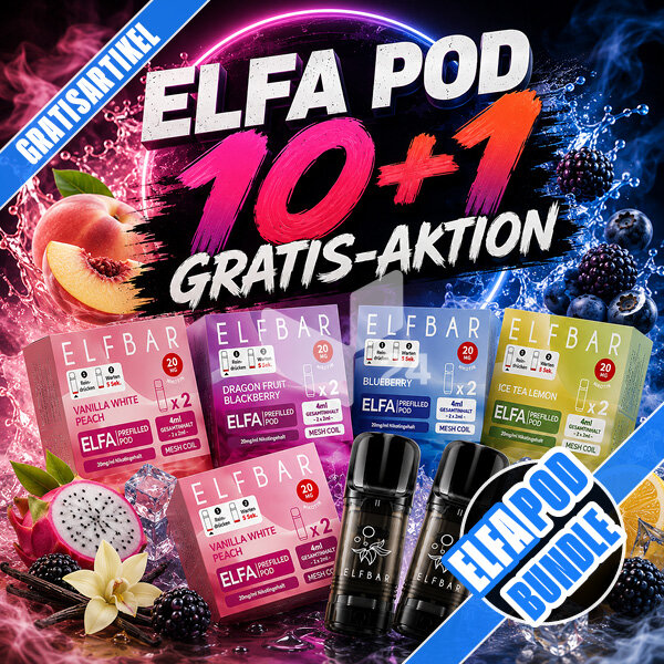 1. ELFA Pod 10+1 Gratis-Aktion