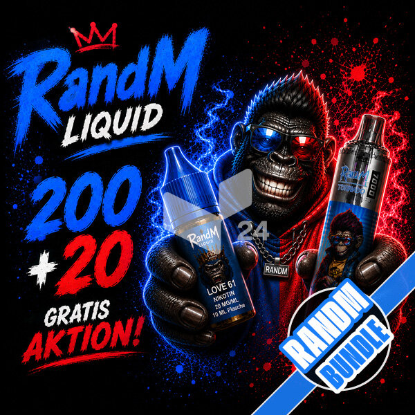 RandM Liquid 200+20 Gratis-Aktion