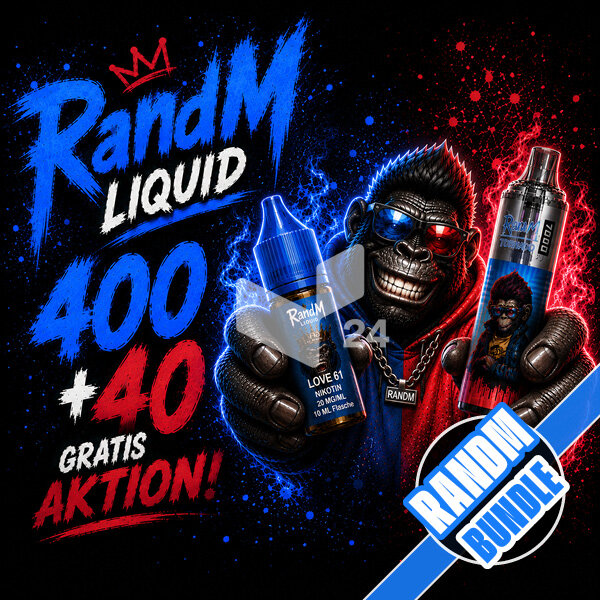 RandM Liquid 400+40 Gratis-Aktion