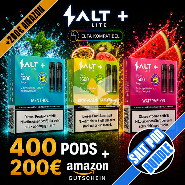 400 Pods + 200€ Amazon Gutschein