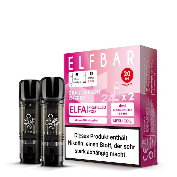 Elfbar Elfa - Prefilled Pod - Dragon Fruit Cherry *NEU*