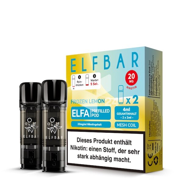 Elfbar Elfa - Prefilled Pod - Frozen Lemon *NEU*