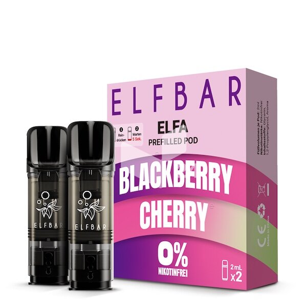 Elfbar Elfa - (ohne Nikotin) - Blackberry Cherry 0mg *NEU*