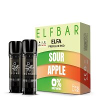 Elfbar Elfa - (ohne Nikotin) - Sour Apple 0mg *NEU*