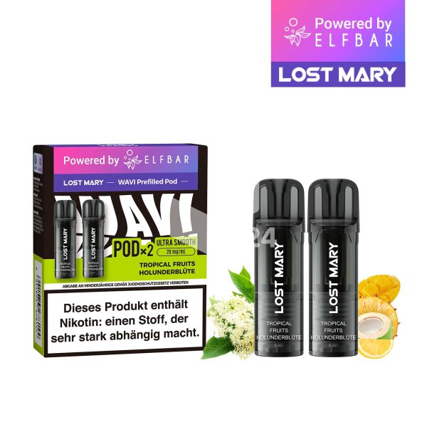 Lost Mary WAVI - Tropical Fruits Holunderblüte *NEU*