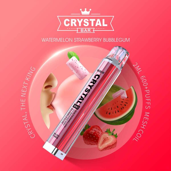 SKE Crystal Bar 600 Watermelon Strawberry Bubblegum