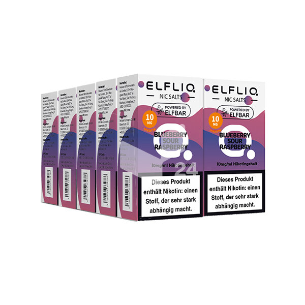ELF BAR - Elfliq Blueberry Sour Raspberry - 10mg Nikotin
