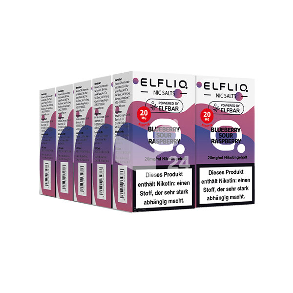 Elfbar - Elfliq Blueberry Sour Raspberry - 20mg Nikotin