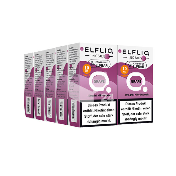 Elfbar - Elfliq Grape - 10mg Nikotin