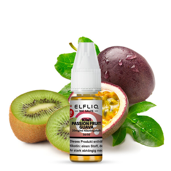 ELF BAR - Elfliq Kiwi Passion Fruit Guava - 10ML - 20MG/ML - NIKOTINSALZ